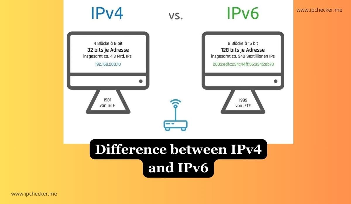 Difference between IPv4 and IPv6